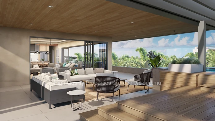 3BR Luxury Penthouse with Pool in Grand Baie, North Mauritius