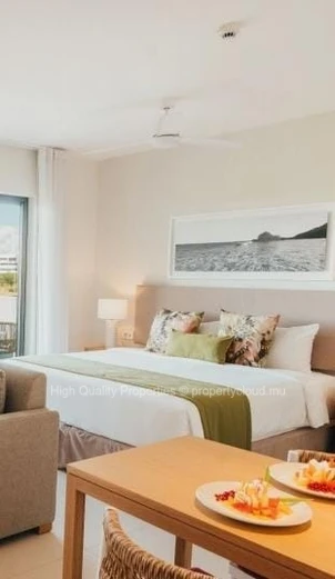 Studio à Louer à Grand Baie, avec Piscine, dans une Résidence de Haut Standing