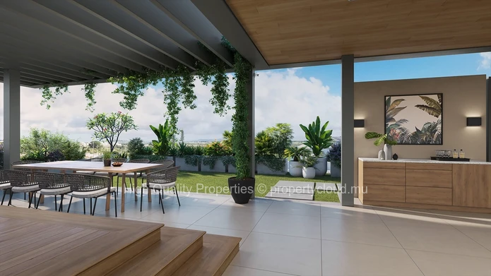3BR Luxury Penthouse with Pool in Grand Baie, North Mauritius